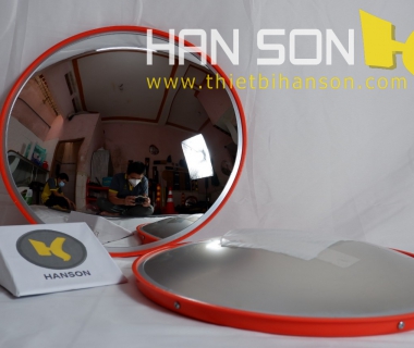 Gương Cầu Lồi Polyme 60 cm (có niềng, mặt mềm, không mái che)